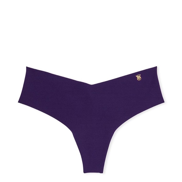 NWT Victorias Secret Seamless Thong Set Of Two In Stormy Teal & Amethyst Medium - Picture 10 of 11